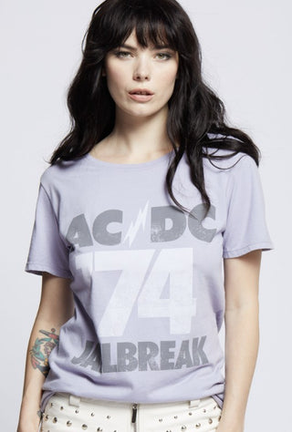 AC/DC Jailbreak '74 Boyfriend Band Tee *Online Only* - Premium  at Lonnys NY - Just $60! Shop Womens clothing now 