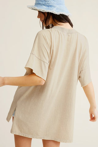 Mineral Washed Oversized Short Sleeve T-Shirt *Online Only* - Premium clothing at Lonnys NY - Just $50! Shop Womens clothing now 