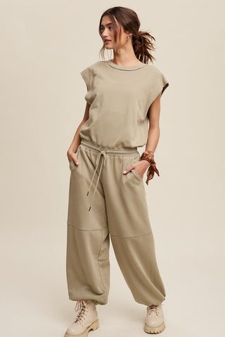 Athleisure Loose Jogger Jumpsuit *Online Only* - Premium clothing at Lonnys NY - Just $95! Shop Womens clothing now 