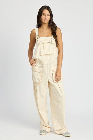 Oversized Cargo Overalls *Online Only* - Premium  at Lonnys NY - Just $107.25! Shop Womens clothing now 