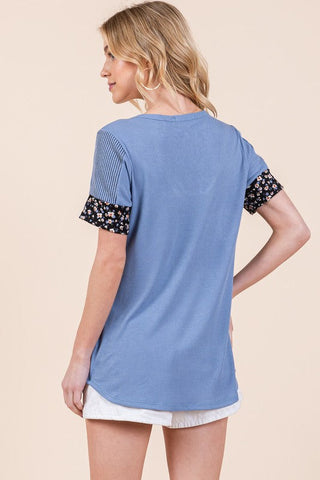 Tie Front Short Sleeve Top  *Online Only* - Premium  from Orange Farm Clothing - Just $45! Shop now 