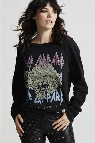 Def Leppard Love Bites Long Sleeve Band Tee *Online Only* - Premium Shirts & Tops at Lonnys NY - Just $78! Shop Womens clothing now 