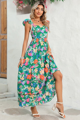 Boho Floral Tiered Maxi Dress *Online Only* - Premium clothing at Lonnys NY - Just $79! Shop Womens clothing now 