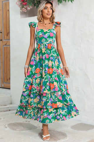 Boho Floral Tiered Maxi Dress *Online Only* - Premium clothing at Lonnys NY - Just $79! Shop Womens clothing now 