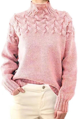 Mock Neck Knit Sweater *Online Only* - Premium clothing at Lonnys NY - Just $59! Shop Womens clothing now 