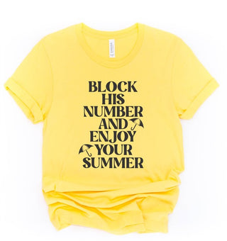 Block His Number Tee *Online Only* - Premium clothing at Lonnys NY - Just $45! Shop Womens clothing now 