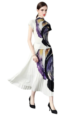 2-Piece Painted Print Maxi Dress *Online Only* - Premium clothing at Lonnys NY - Just $99! Shop Womens clothing now 