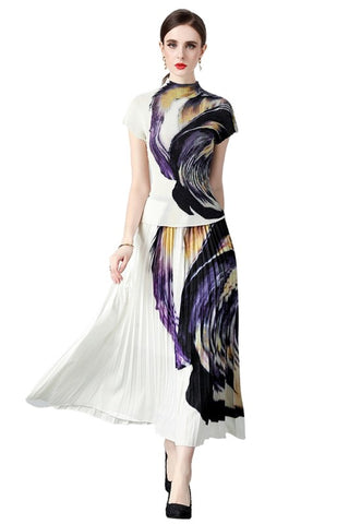 2-Piece Painted Print Maxi Dress *Online Only* - Premium clothing at Lonnys NY - Just $99! Shop Womens clothing now 