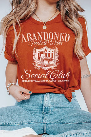 Abandoned Football Wives Social Club Tee *Online Only* - Premium clothing at Lonnys NY - Just $40! Shop Womens clothing now 