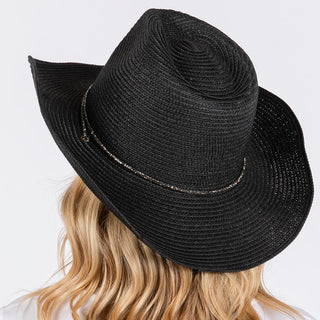 Rhinestone Tie Cowboy Hat
