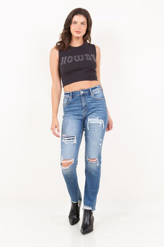 High Rise Straight Tummy Control Jeans *Online Only* - Premium clothing at Lonnys NY - Just $100! Shop Womens clothing now 