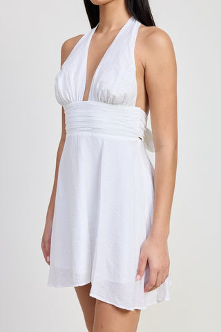 Halter Neck Dress *Online Only* - Premium clothing at Lonnys NY - Just $80! Shop Womens clothing now 