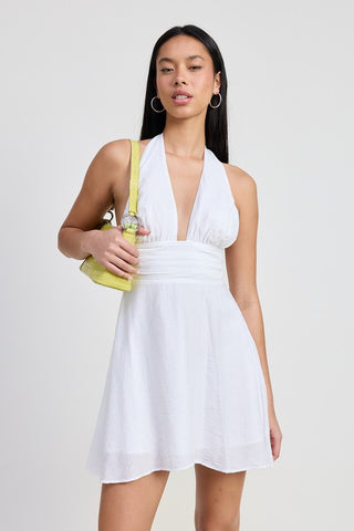 Halter Neck Dress *Online Only* - Premium clothing at Lonnys NY - Just $80! Shop Womens clothing now 