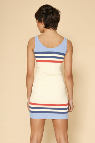 Retro Striped Tank Dress *Online Only* - Premium clothing at Lonnys NY - Just $75! Shop Womens clothing now 