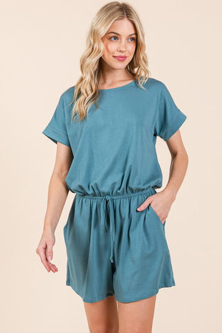 Short Sleeve Romper *Online Only* - Premium clothing at Lonnys NY - Just $55! Shop Womens clothing now 