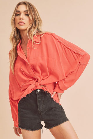 Delilah Shirt *Online Only* - Premium clothing at Lonnys NY - Just $58! Shop Womens clothing now 