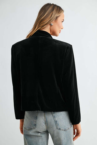 2877 Jessamine Velvet Ribbon Bow Jacket