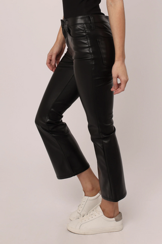 Dear John Jeanne Super High Rise Vegan Leather Cropped Flare Pants - Premium pants at Lonnys NY - Just $97! Shop Womens clothing now 