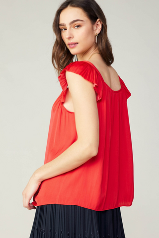 Madison Sweetheart Neck Ruffle Top - Premium Shirts & Tops at Lonnys NY - Just $60! Shop Womens clothing now 