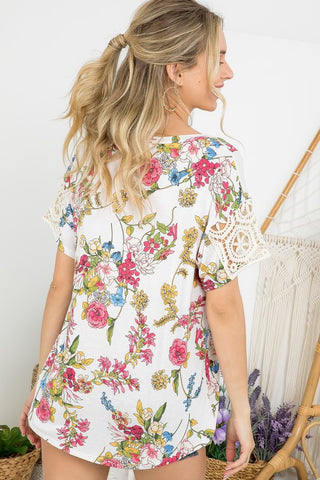 Floral Boxy Top *Online Only* - Premium clothing at Lonnys NY - Just $44! Shop Womens clothing now 