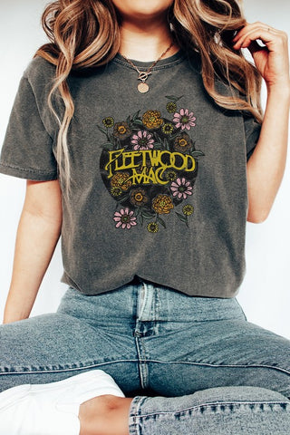 Retro Fleetwood Mac Comfort Colors Graphic Tee *Online Only* - Premium Shirts & Tops at Lonnys NY - Just $60! Shop Womens clothing now 
