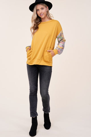 Long Sleeve Floral Top *Online Only* - Premium clothing at Lonnys NY - Just $52! Shop Womens clothing now 