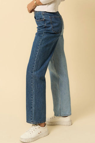 HIGH WAISTED CROSSOVER STRAIGHT JEANS *Online Only* - Premium  from Insane Gene - Just $90! Shop now 