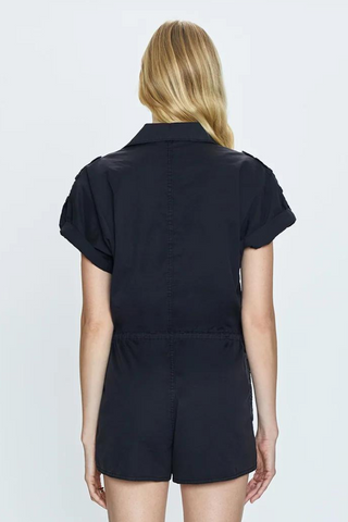 Pistola Meg Zip Front Romper - Fade to Black - Premium jumpsuit at Lonnys NY - Just $168! Shop Womens clothing now 