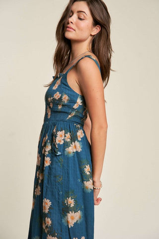 Floral Printed Ruffle Detail Jumpsuit *Online Only* - Premium  from Davi & Dani - Just $92! Shop now 