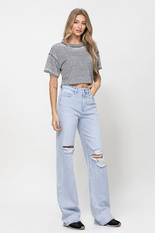 90's Vintage Flare Jeans *Online Only* - Premium  at Lonnys NY - Just $75! Shop Womens clothing now 