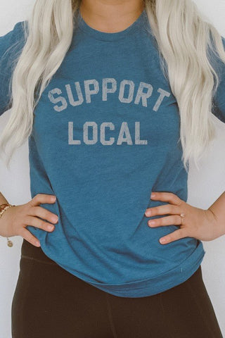 Distressed Support Local Graphic Tee *Online Only* - Premium  from Kissed Apparel - Just $40.63! Shop now 