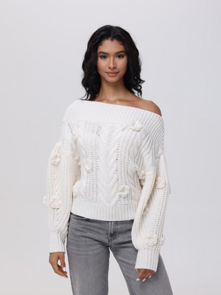 525 Madeline Off Shoulder Sweater - Premium clothing at Lonnys NY - Just $139! Shop Womens clothing now 