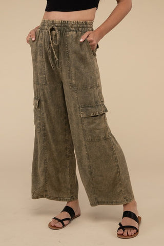 Cargo Pants with Elastic Waist *Online Only* - Premium clothing at Lonnys NY - Just $58! Shop Womens clothing now 