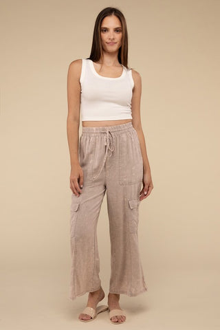 Cargo Pants with Elastic Waist *Online Only* - Premium clothing at Lonnys NY - Just $58! Shop Womens clothing now 