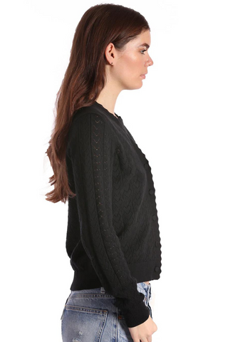 Minnie Rose Cotton Cashmere Heart Sweater - Premium Shirts & Tops at Lonnys NY - Just $276! Shop Womens clothing now 