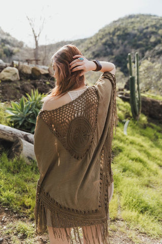 Crochet Medallion Tassel Cover Up *Online Only* - Premium cover ups at Lonnys NY - Just $55! Shop Womens clothing now 