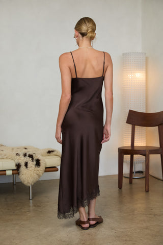 61 Jane Satin Lace Cami Dress