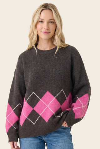 61 Jane Argyle Crew Neck Sweater
