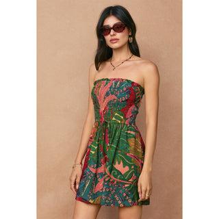 61 Jane Strapless Smocked Romper