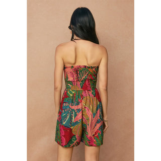 61 Jane Strapless Smocked Romper