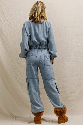 61 Jane Tencel Denim Cargo Pants