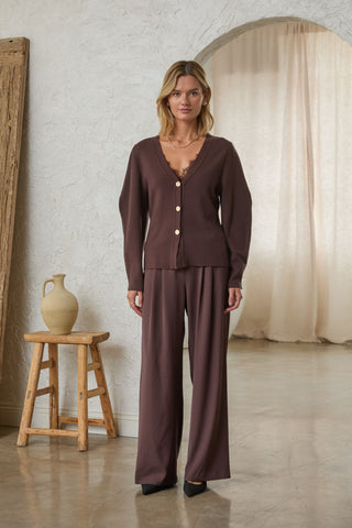 61 Jane Sculpted Knit Cardigan