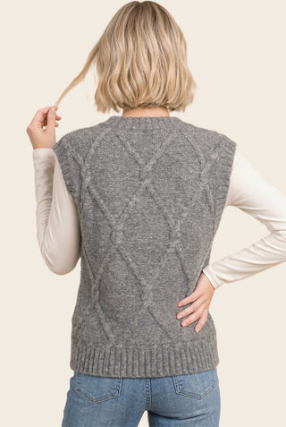 61 Jane Stud Accent Sweater Vest