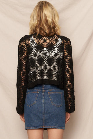 61 Jane Floral Crochet Cardigan