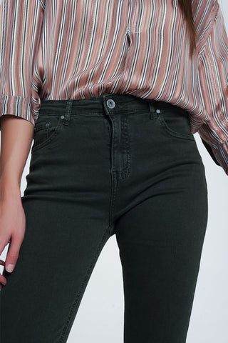 61 Jane High Rise Raw Hem Flared Jeans