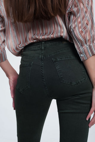 61 Jane High Rise Raw Hem Flared Jeans