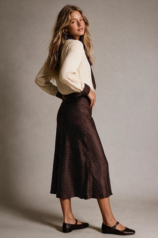 61 Jane Polka Dot Midi Skirt