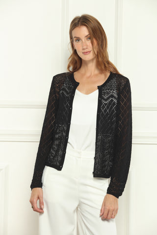 Zero Degree Celsius Pointelle Cardigan