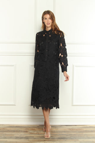 Zero Degrees Celsius Lace Button Up Shirt