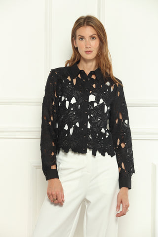 Zero Degrees Celsius Lace Button Up Shirt